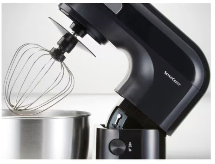 SilverCrest Keukenmachine met RVS kom en diverse opzetstuk, 3 snelheden of meer, Ophalen of Verzenden, Zo goed als nieuw, 2 tot 3 liter
