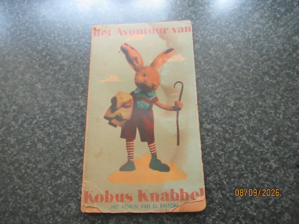 HET AVONTUUR VAN KOBUS KNABBEL-HET KONIJN VAN EL PINTOR-1941, Gelezen, Fictie algemeen, Ophalen of Verzenden, Anna Galinka Ehrenfest en Jacob Kloot.