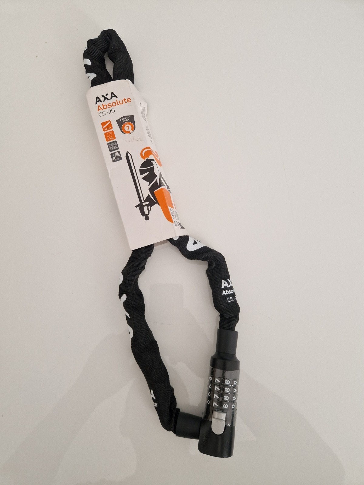 AXA Absolute C5-90 Kettingslot met cijfercode - Nieuw, Ophalen of Verzenden, Nieuw, Kettingslot