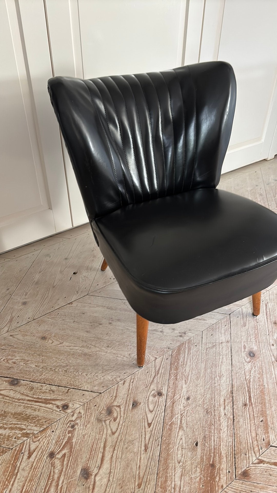 Vintage Retro stoeltje uit de jaren ‘60, Huis en Inrichting, Fauteuils, Ophalen, Gebruikt, Minder dan 75 cm, 50 tot 75 cm