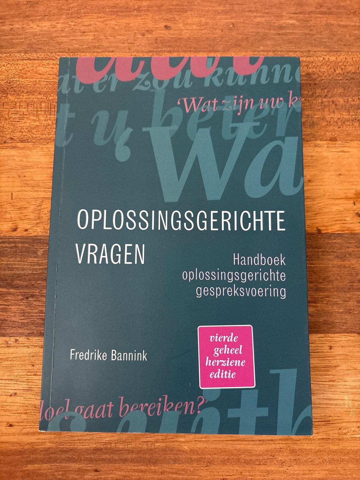 Oplossingsgerichte Vragen - Handboek gespreksvoering, Ophalen of Verzenden, Zo goed als nieuw, Klinische psychologie