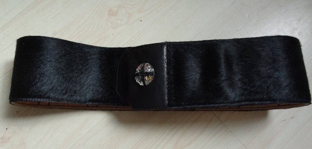 LEREN RIEM VAN LEYVA 85 CM, LEYVA, 80 tot 90 cm, 5 cm of meer, Tailleriem