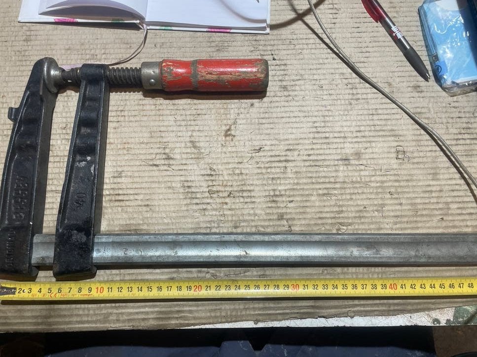 Bessey lijmtang 40 cm - Robuuste klem voor houtbewerking, Ophalen, Gebruikt, Klem, Overige merken