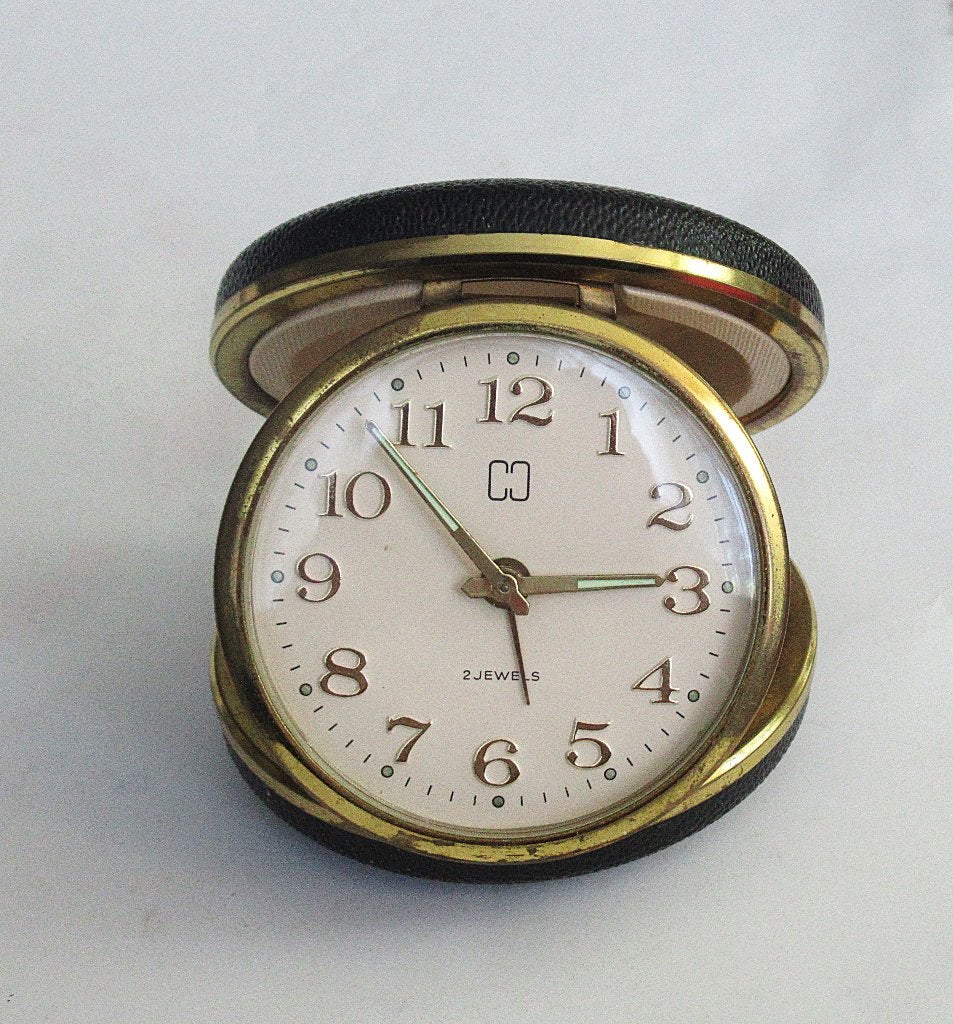 HEMA retro ronde mechanische reiswekker van de jaren 80., Ophalen of Verzenden, Wekker