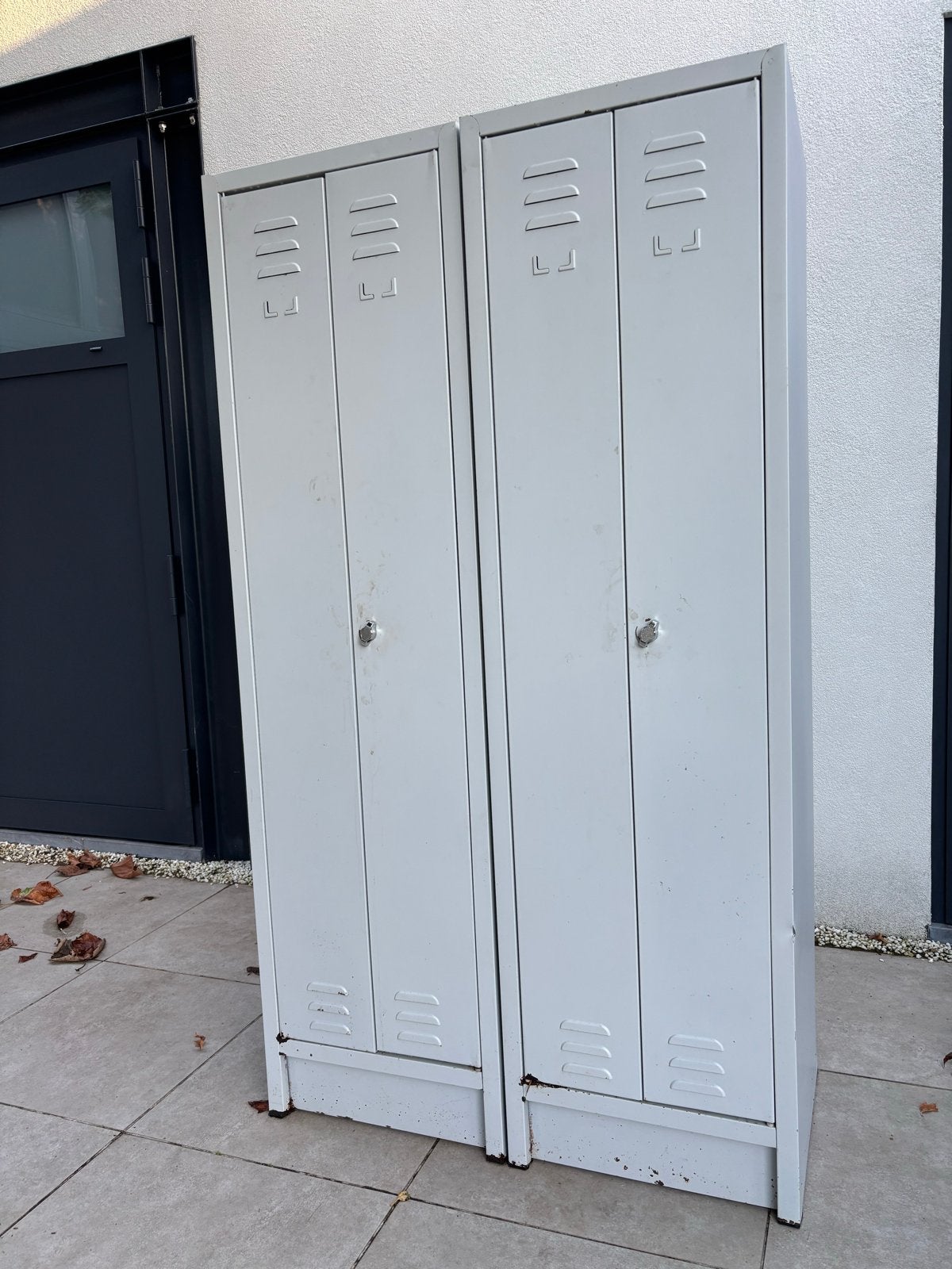 2x Metalen Lockers / Kledingkasten - D50xB50xH180, Ophalen, Gebruikt