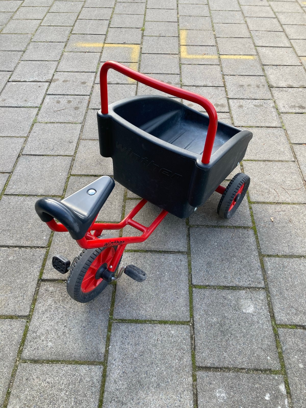 Winther driewieler met bakfiets functie, Kinderen en Baby's, Ophalen, Gebruikt, Trapvoertuig