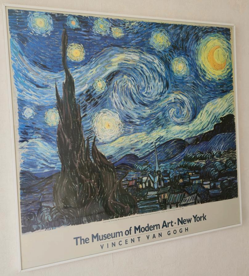 Ingelijste Poster De sterrennacht van Vincent van Gogh, Ophalen