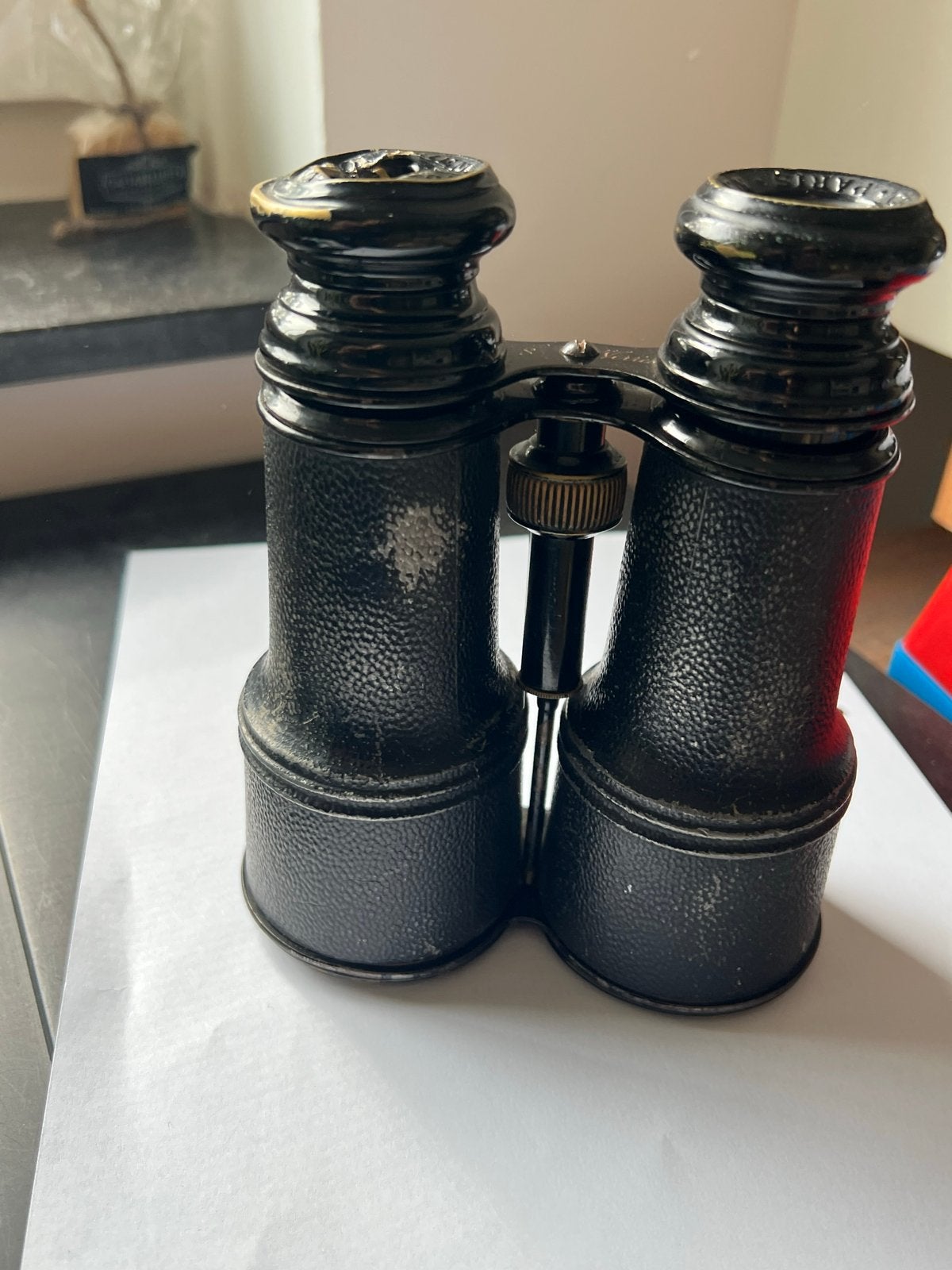 Antieke verrekijker 8 Verrius met leren etui, Gebruikt, Overige typen, Ophalen of Verzenden, 8 tot 12x