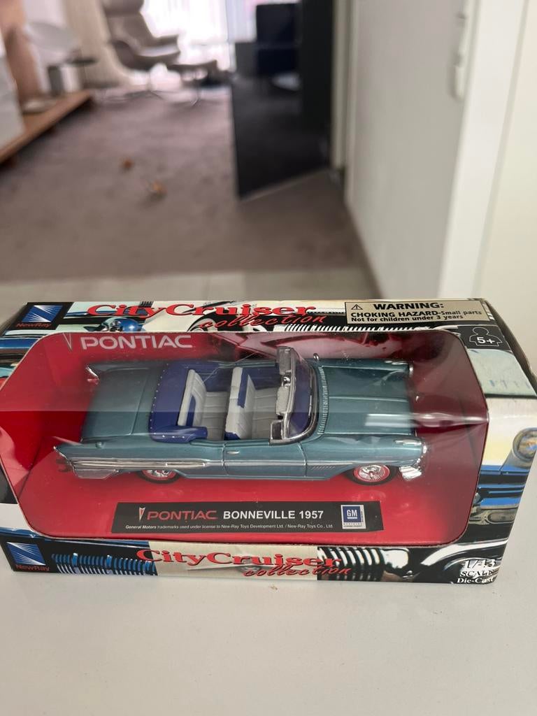 Pontiac Bonneville 1957, Hobby en Vrije tijd, Modelauto's | 1:43, Ophalen, Nieuw, Auto, Overige merken