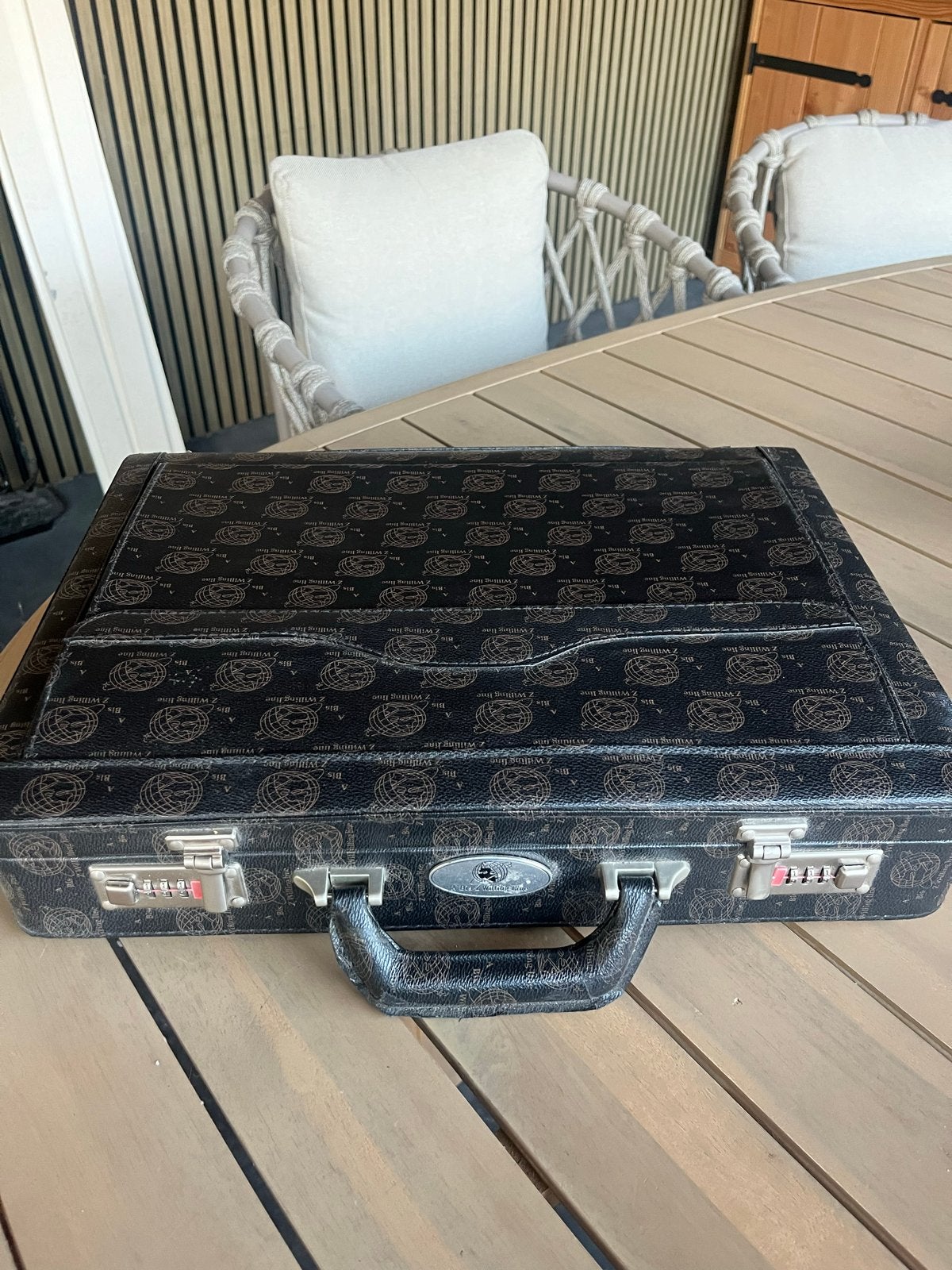 Vintage A Bis Z Willing Line Aktetas met cijferslot, Sieraden, Tassen en Uiterlijk, Beautycases, Gebruikt, Zwart, Ophalen of Verzenden