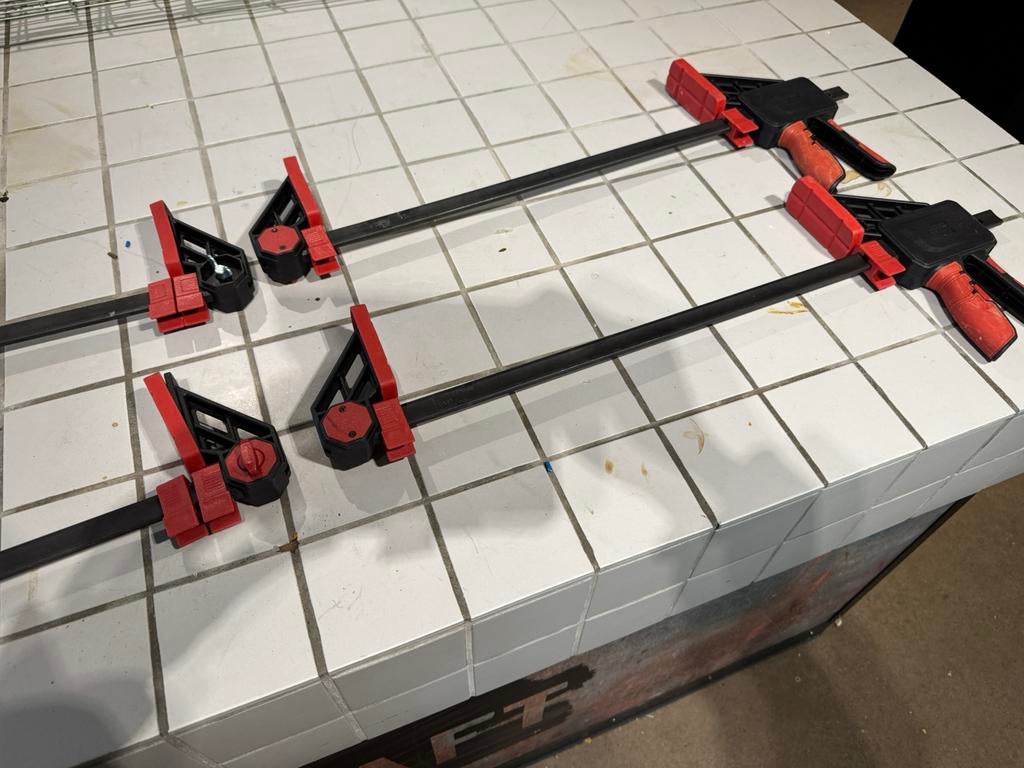 Set van 2 parkside lijmklem of spanklem 45 cm, Ophalen of Verzenden, Zo goed als nieuw