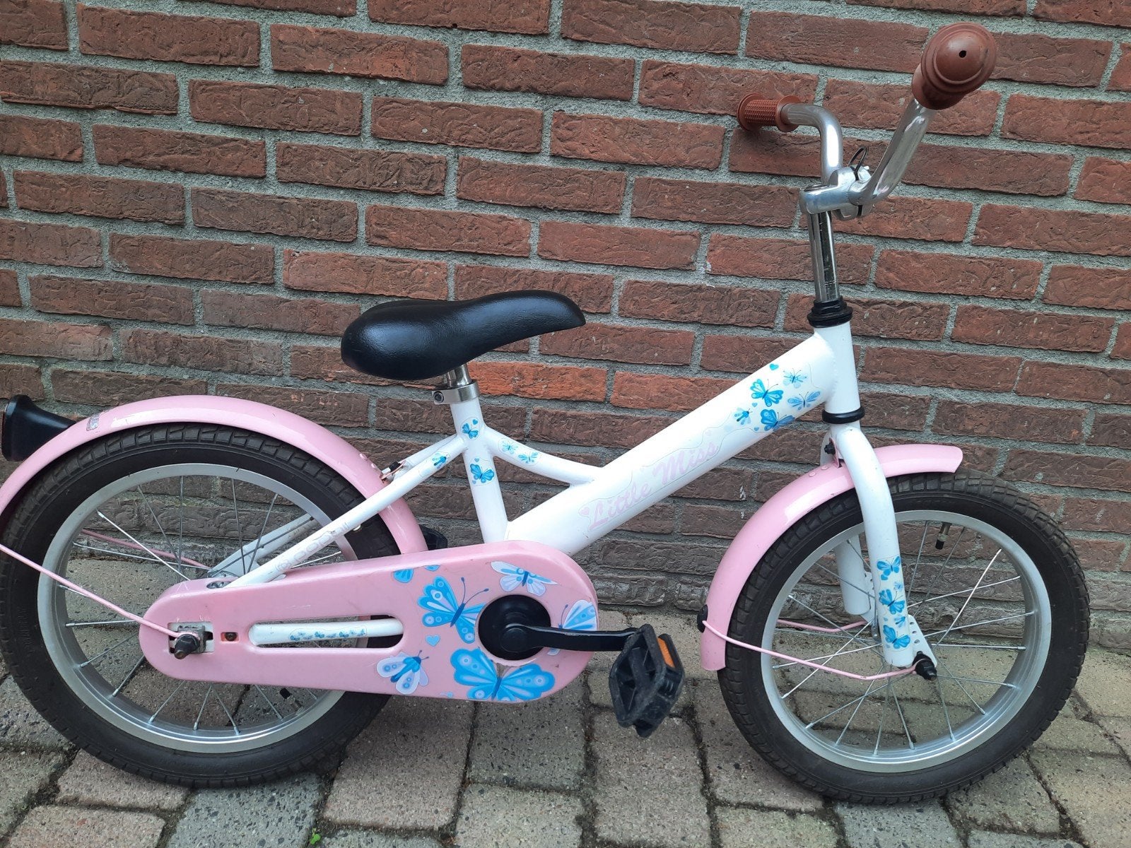 Kinderfiets Little Miss 16 inch, Fietsen en Brommers, Fietsen | Kinderfietsjes, Ophalen, Gebruikt, Minder dan 16 inch, Little Miss