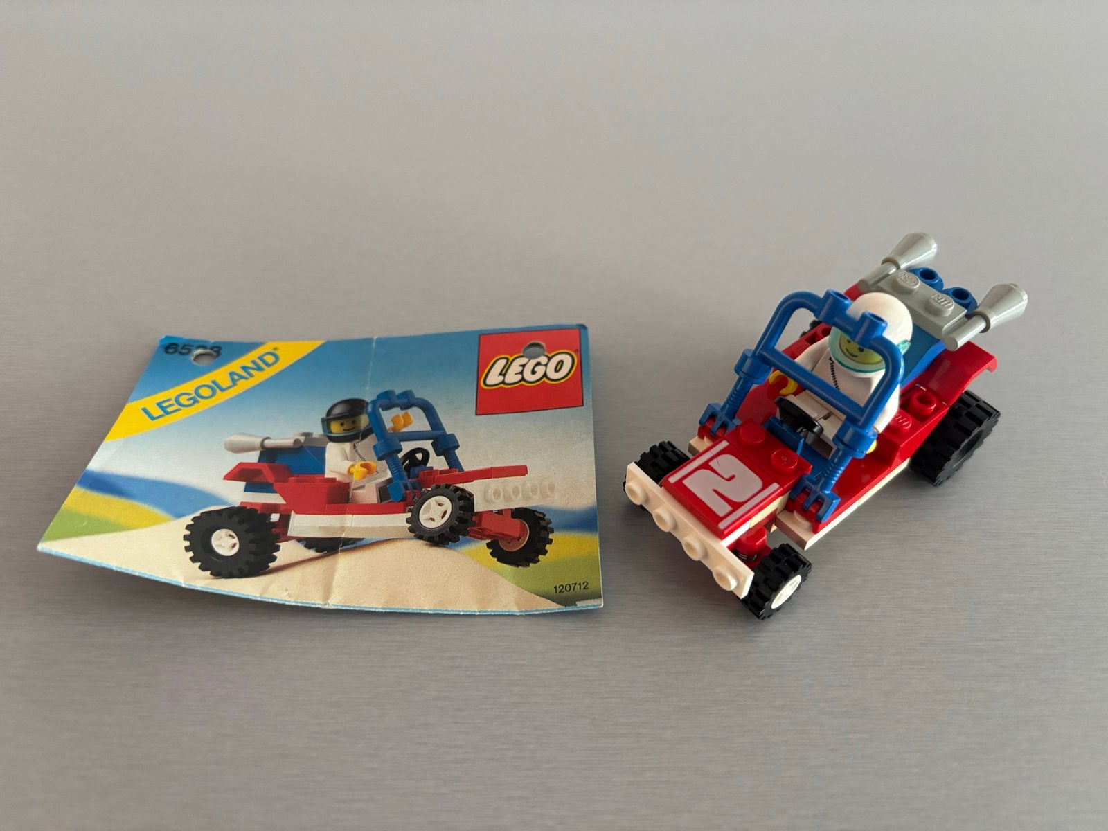 Lego Legoland 6523: Race Buggy (1987) met instructies, Gebruikt, Lego, Ophalen of Verzenden, Compleet