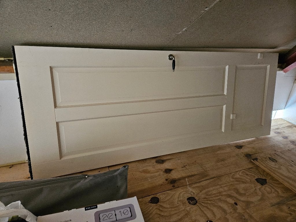 Paneeldeur, Ophalen, Gebruikt, 80 tot 100 cm, 215 cm of meer