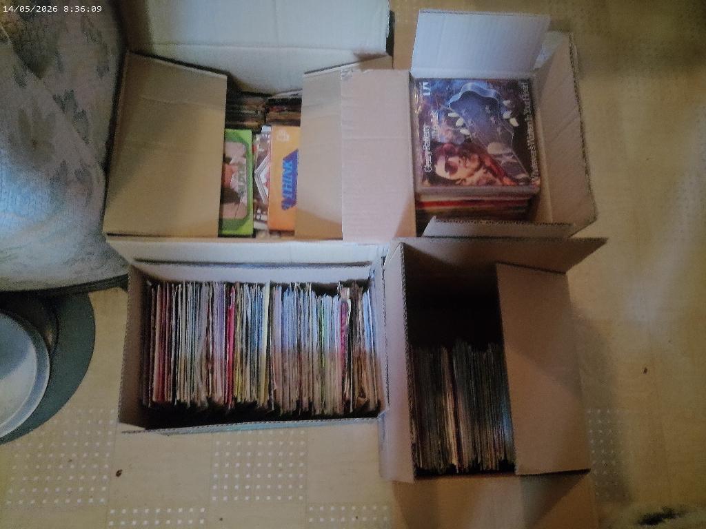 Partij verzameling singles, Ophalen, Gebruikt, Fotohoes, 7 inch
