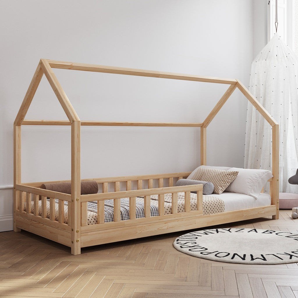Het Bedhuisje Antwerp van De Gele Flamingo met matras, Huis en Inrichting, Ophalen, Zo goed als nieuw, 200 cm, Hout