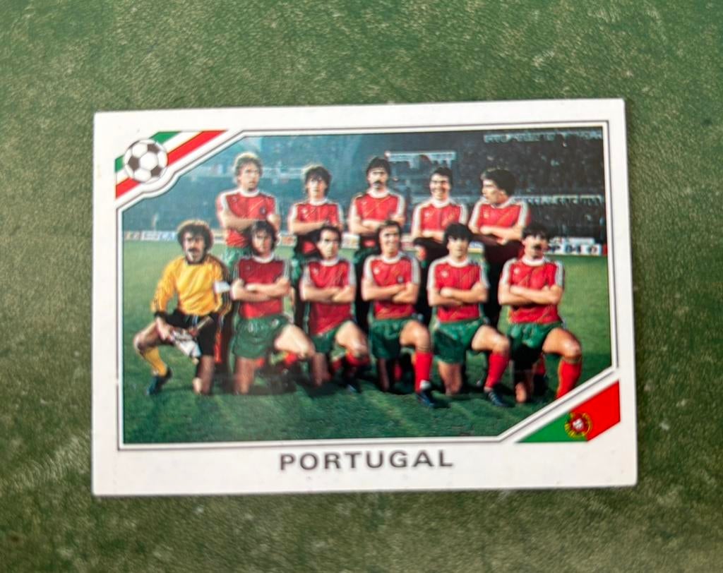 Panini plaatje team Portugal WK 1986, Verzamelen, Ophalen of Verzenden