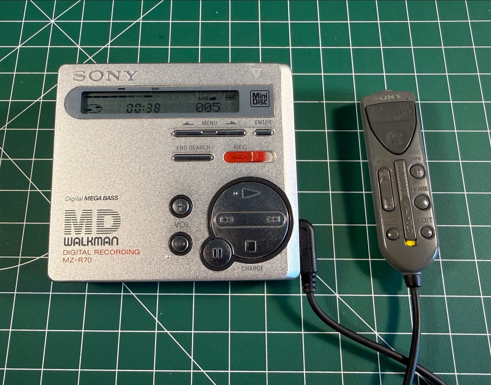 Sony MZ-R70 Minidisc Recorder / Speler met afstandsbediening, Ophalen of Verzenden, Minidisc-recorder