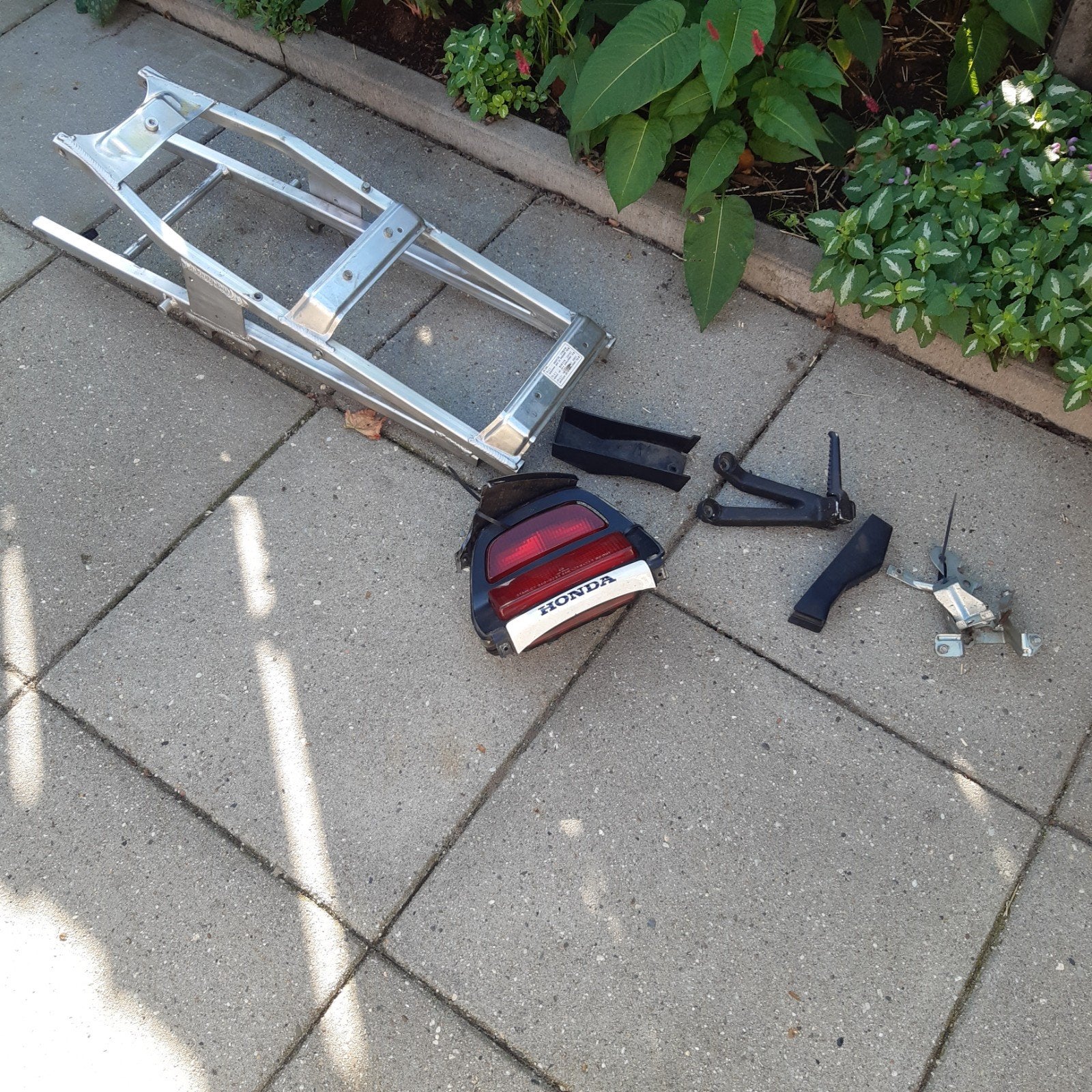 Honda cbr motorfiets subframe, achterlicht, voetsteun, Ophalen, Gebruikt
