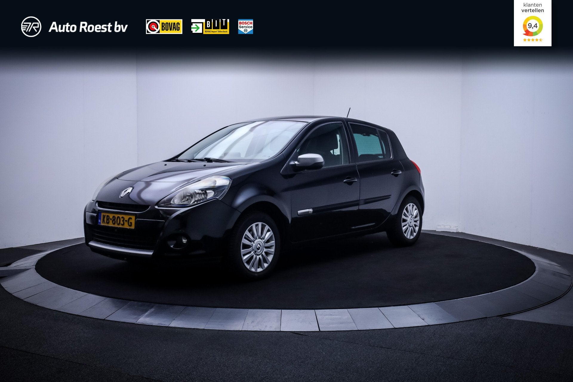 Renault Clio 1.6 Aut. Night & Day NAVI | CLIMA | CRUISE | BL, Auto's, Euro 5, Gebruikt, Zwart, 4 cilinders
