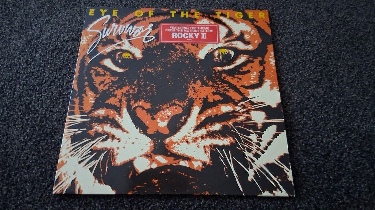 Survivor - Eye of the Tiger LP (Rocky III Theme), Ophalen of Verzenden, 1980 - 1989, Gebruikt, 12 inch