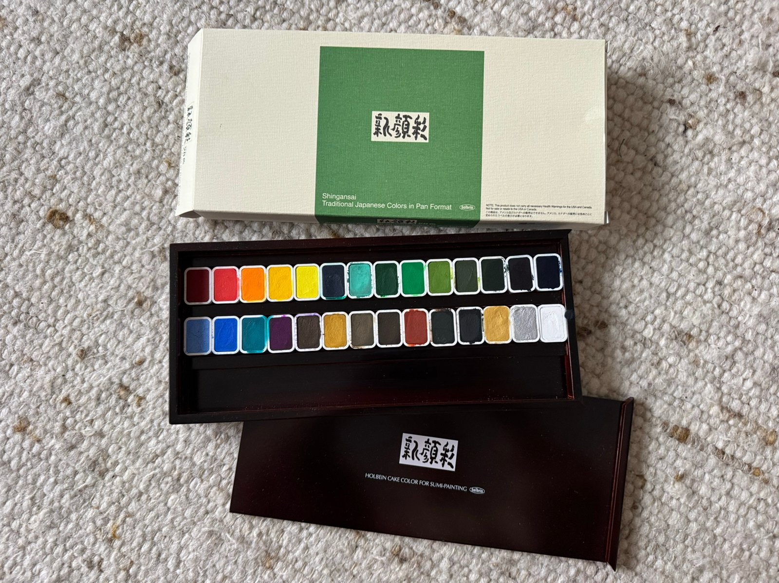 Holbein Cake Color for Sumi Painting - Shingansai, Ophalen of Verzenden, Gebruikt, Waterverf