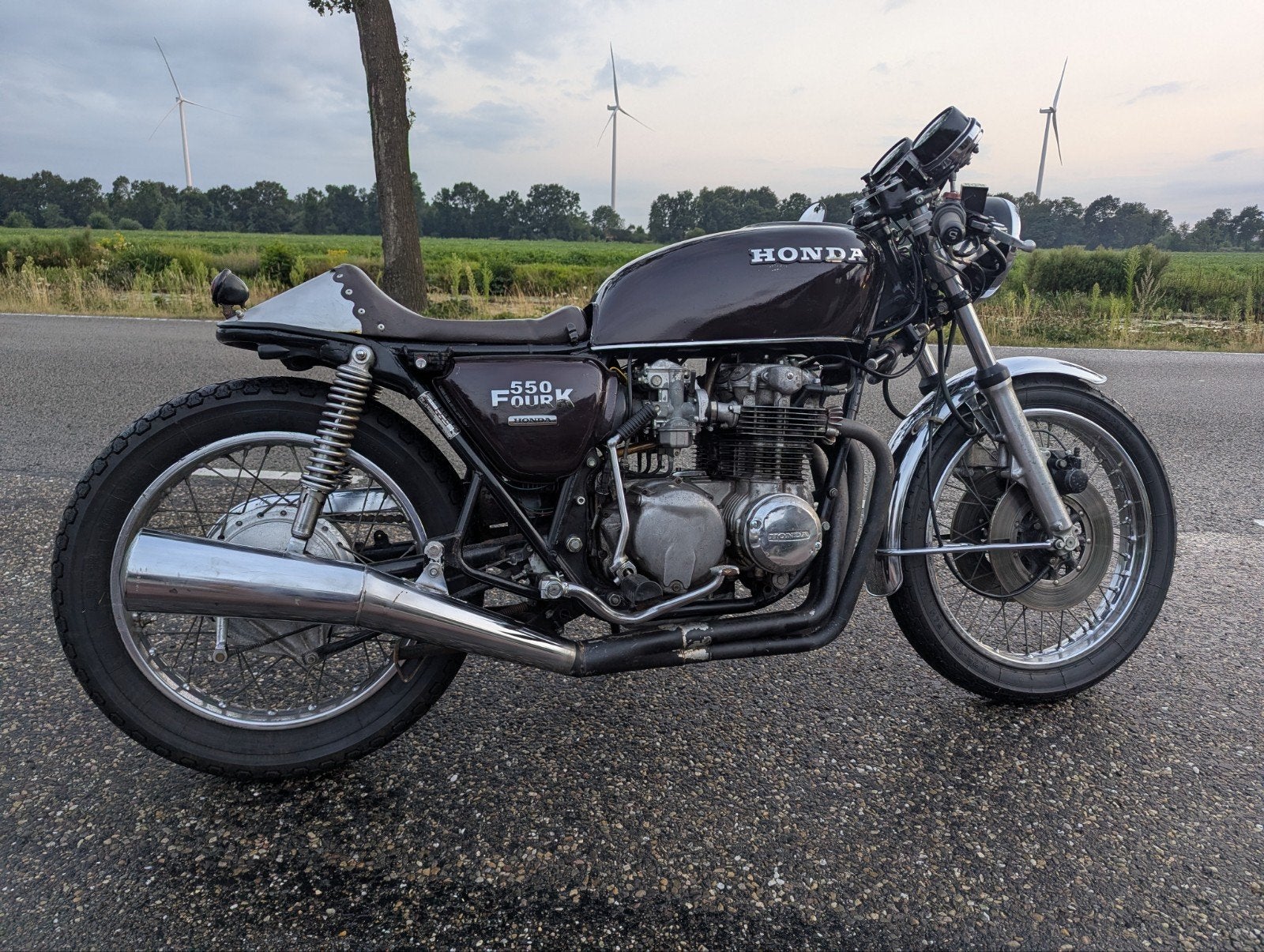 Honda CB550 Four K3 Caféracer uit de jaren '70, Motoren, 4 cilinders, Motorrijbewijs A, Gebruikt, Particulier