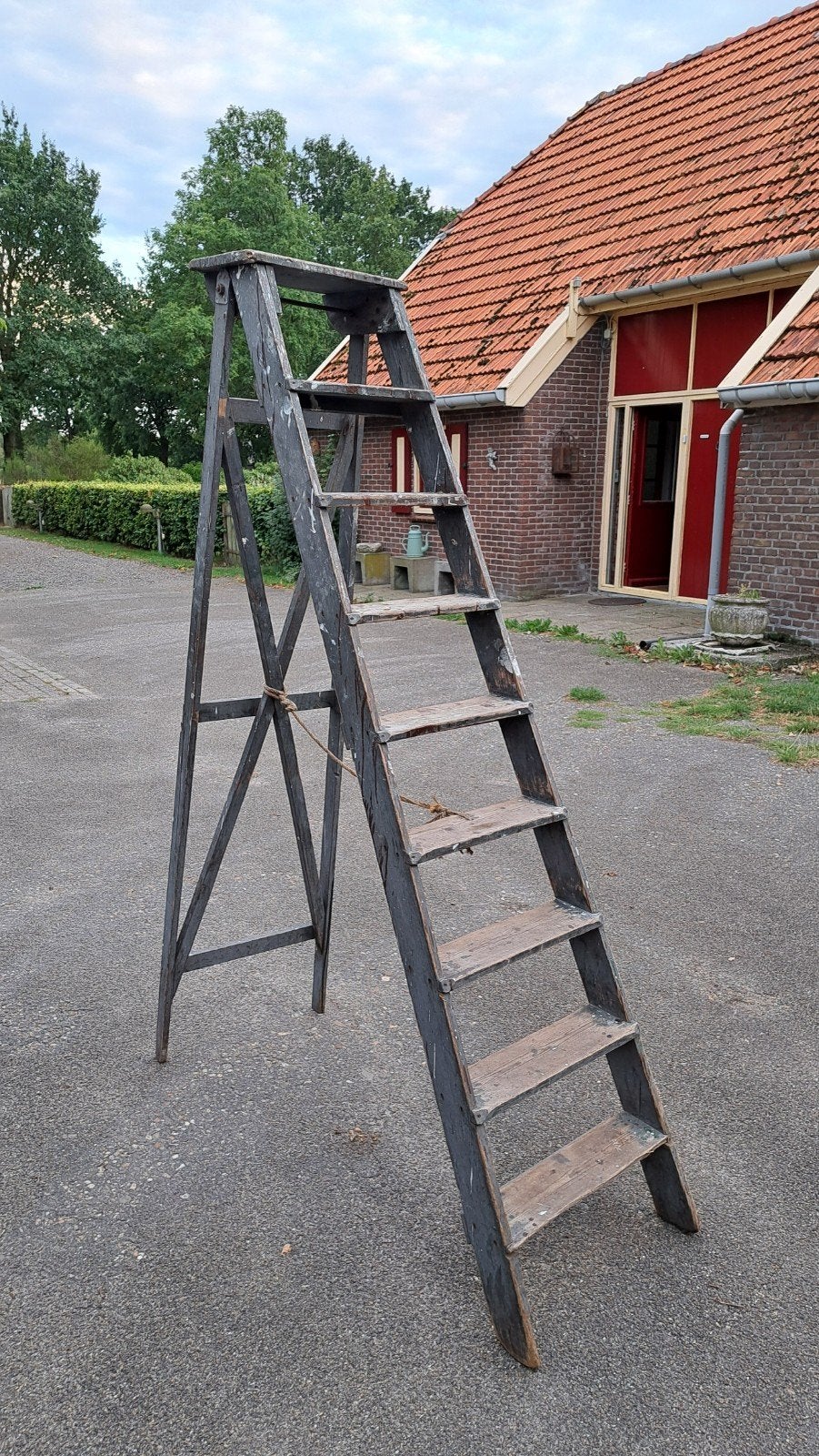 schilderstrap, Ophalen, Minder dan 2 meter
