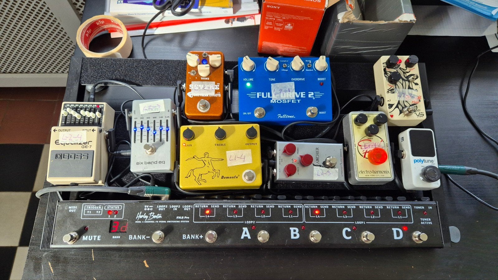verschillende high end pedalen en los pedal board, Muziek en Instrumenten, Ophalen of Verzenden, Gebruikt, Overige typen