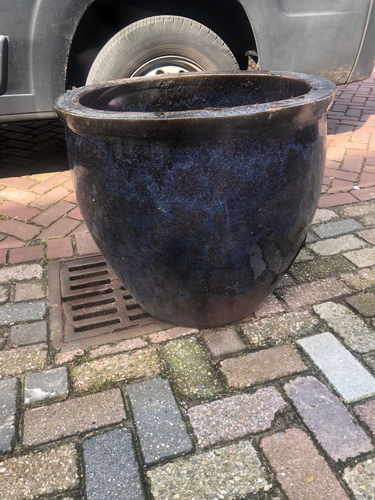 Bloempot handmade 60/60 cm, Ophalen, Steen, Minder dan 30 cm, Rond