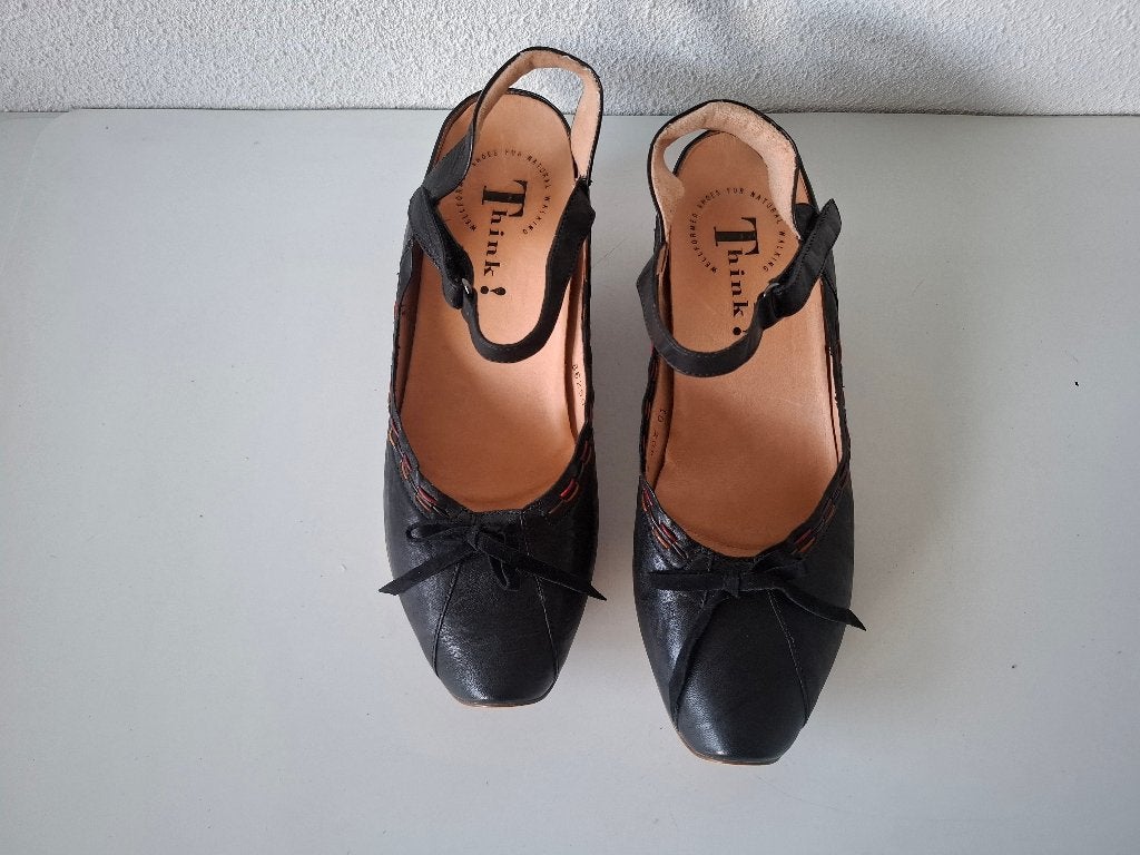 Think MAAT 40.5 mooie zwarte stijlvolle leren sandalen ZGAN, Kleding | Dames, Schoenen, Verzenden, Zwart, Think / Think!, Sandalen of Muiltjes