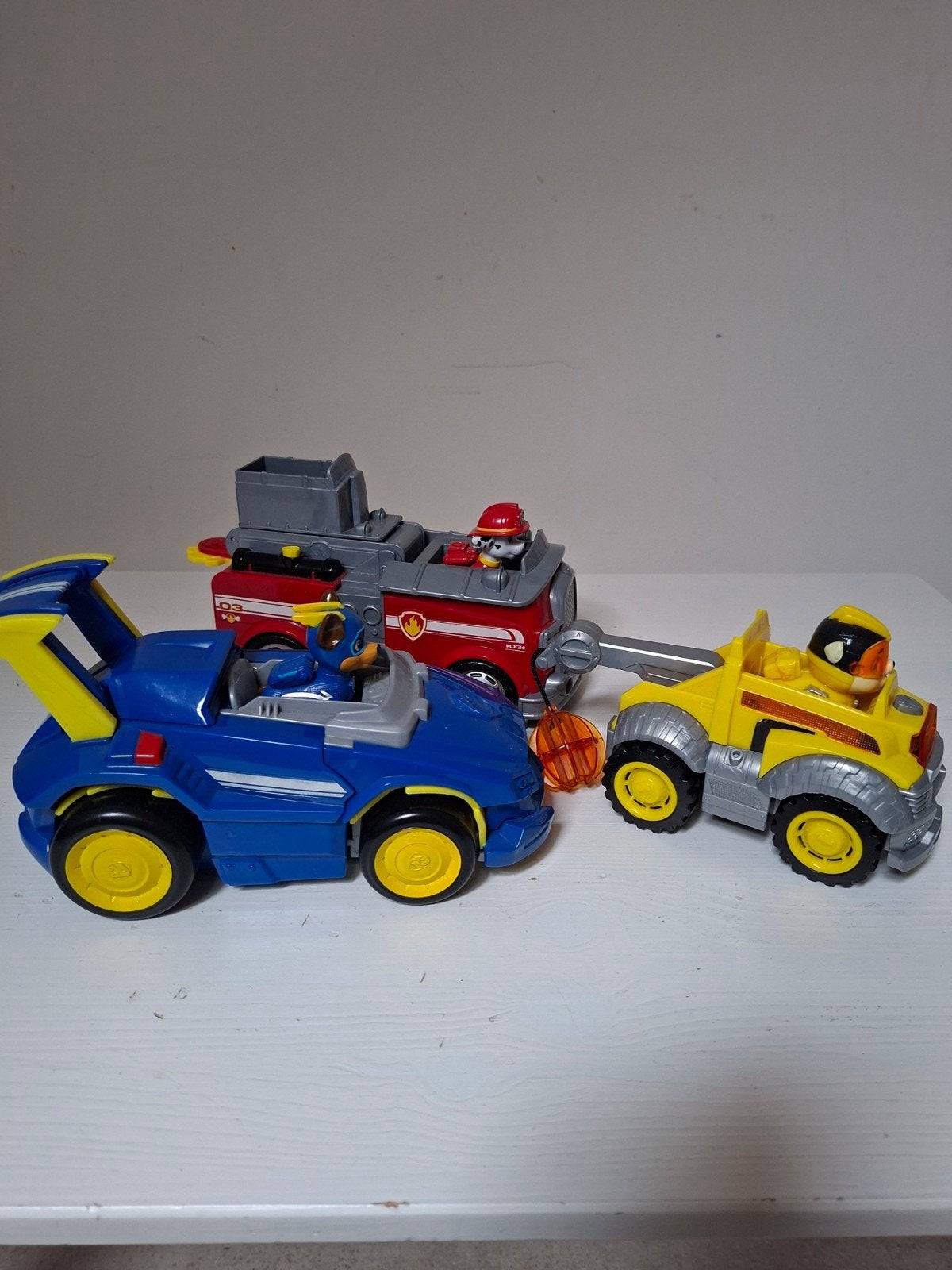 Paw Partol 2 x transformauto set van 3, Ophalen, Zo goed als nieuw