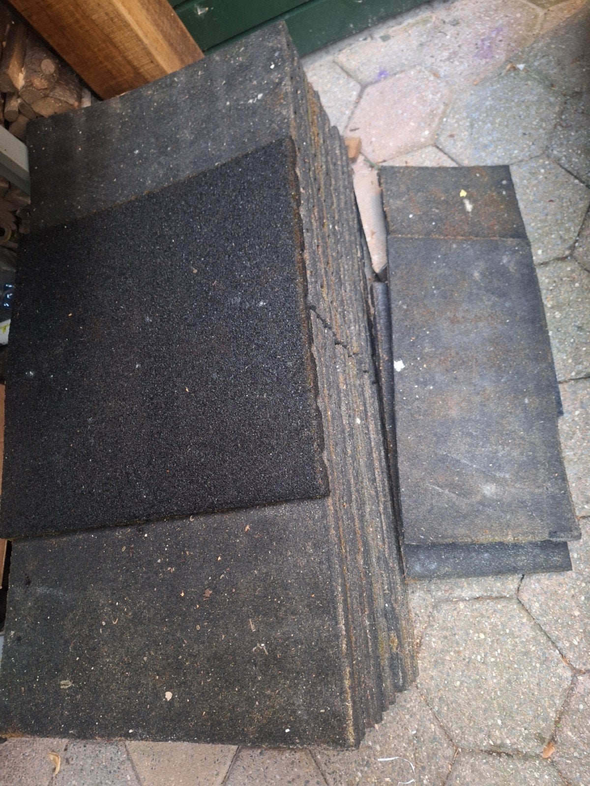 Rubber tegels, Ophalen of Verzenden