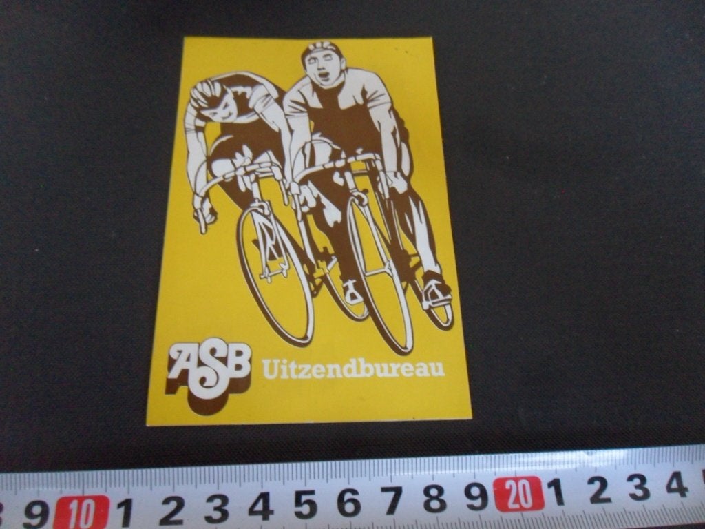 stickers ASB Uitzendbureau Wielrennen Fiets, Ophalen of Verzenden, Zo goed als nieuw