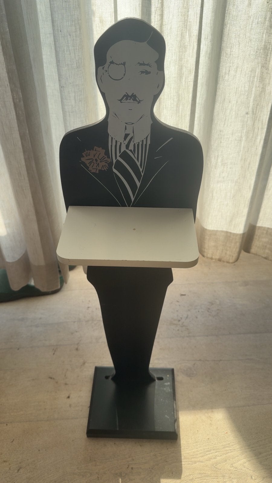 Unieke butler standaard met dienblad - Vintage stijl, Ophalen, Vintage, Hout, Gebruikt