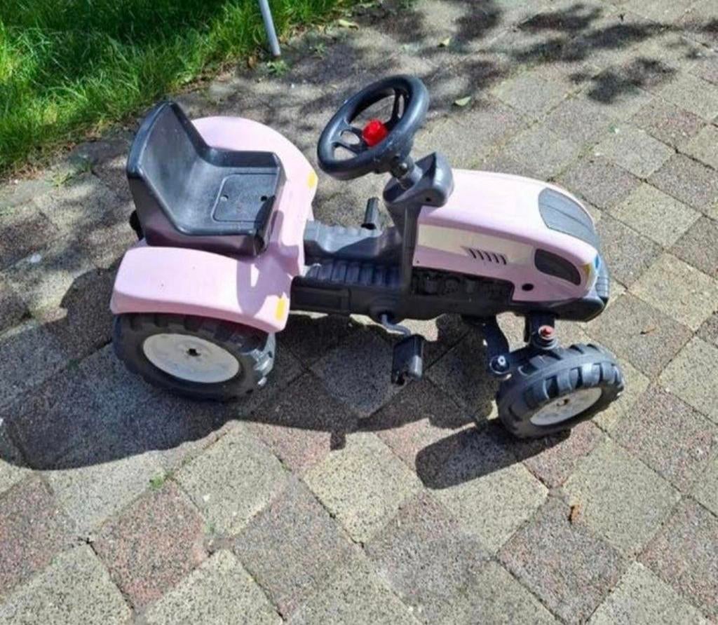 Roze kinder/meiden traptractor - Gebruikt, Ophalen of Verzenden, Gebruikt, Trapvoertuig