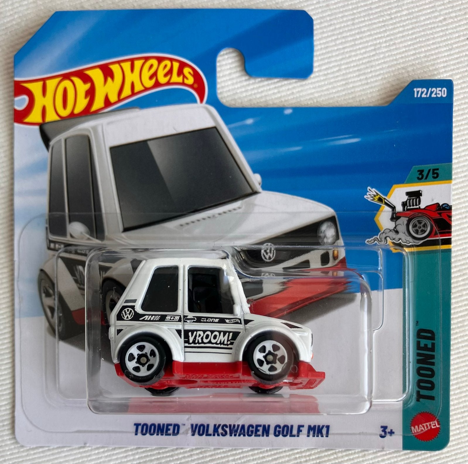 Hot Wheels Tooned Volkswagen Golf MK1, Ophalen of Verzenden, Nieuw