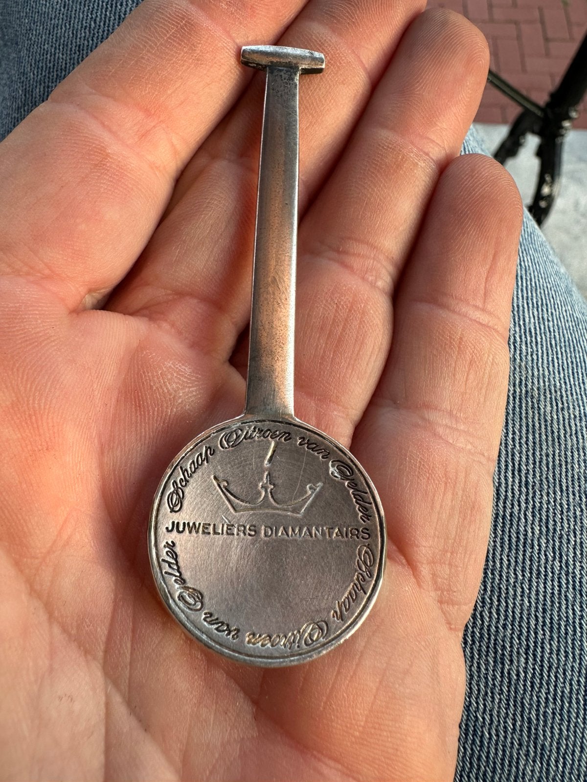 925 Zilveren ? Schaap & Citroen Reclame Theelepel Vintage, Verzenden