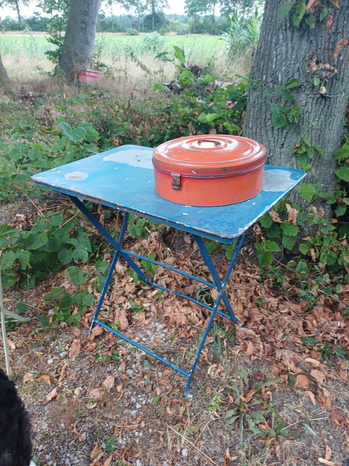 Brocant Gietijzer Frans Tuintafeltje.., Ophalen