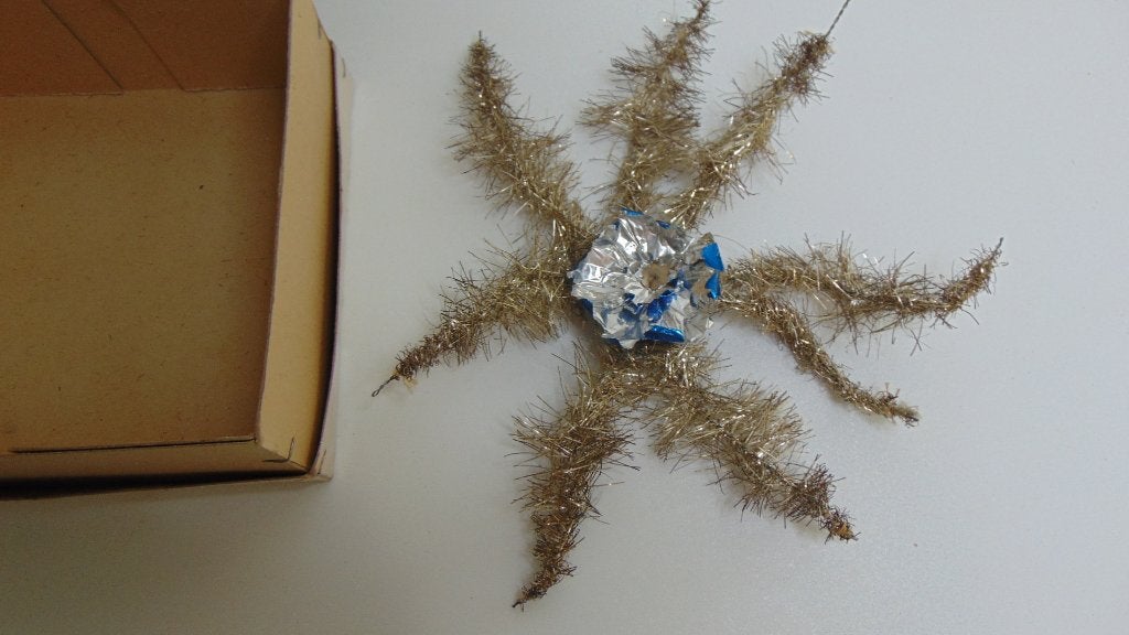Zeer oude tinsel Kerst ster jaren 1920, Diversen, Ophalen of Verzenden, Gebruikt