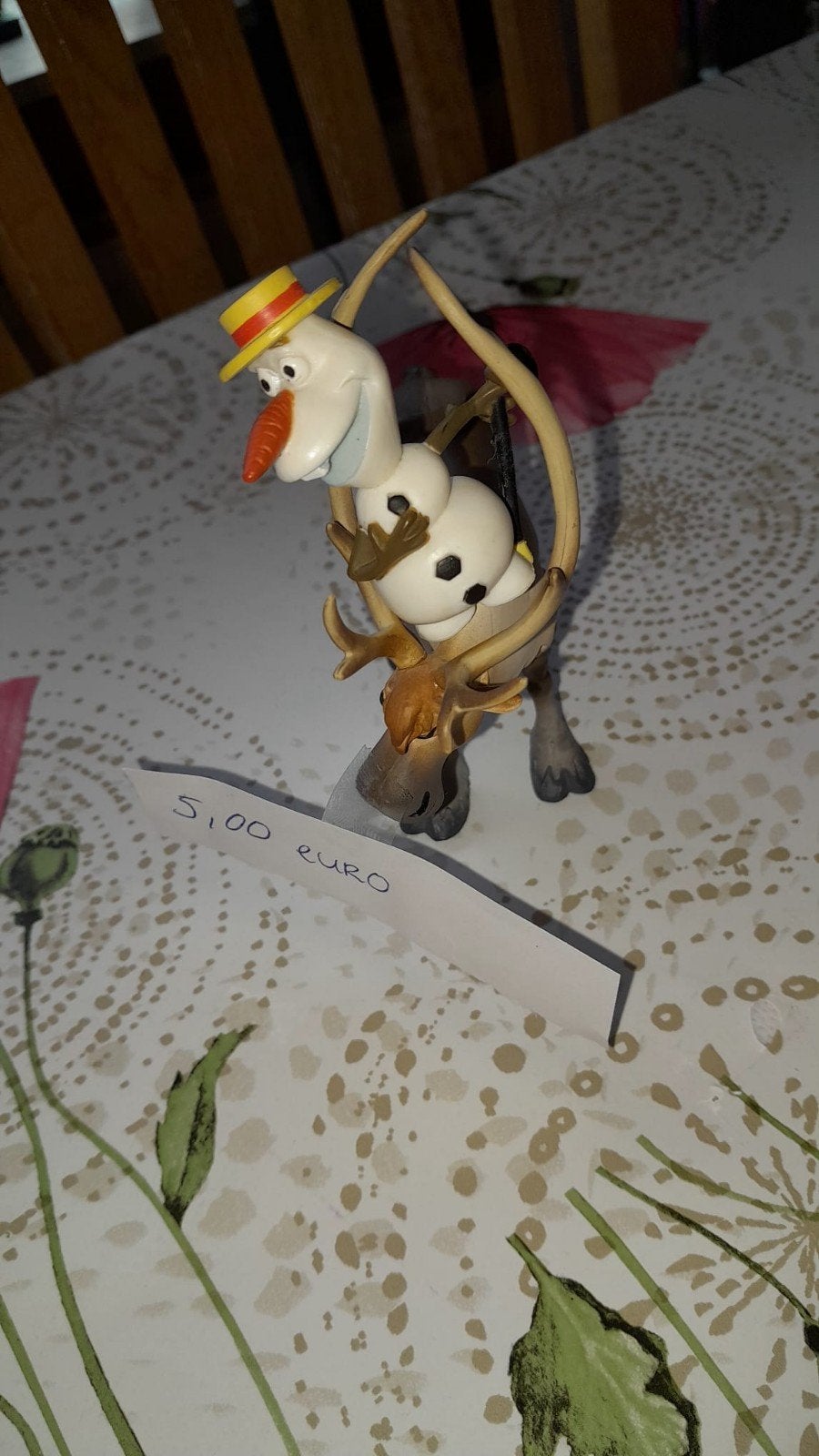 Olaf en rendier beeldje - Frozen Disney, Verzamelen, Disney, Ophalen, Gebruikt