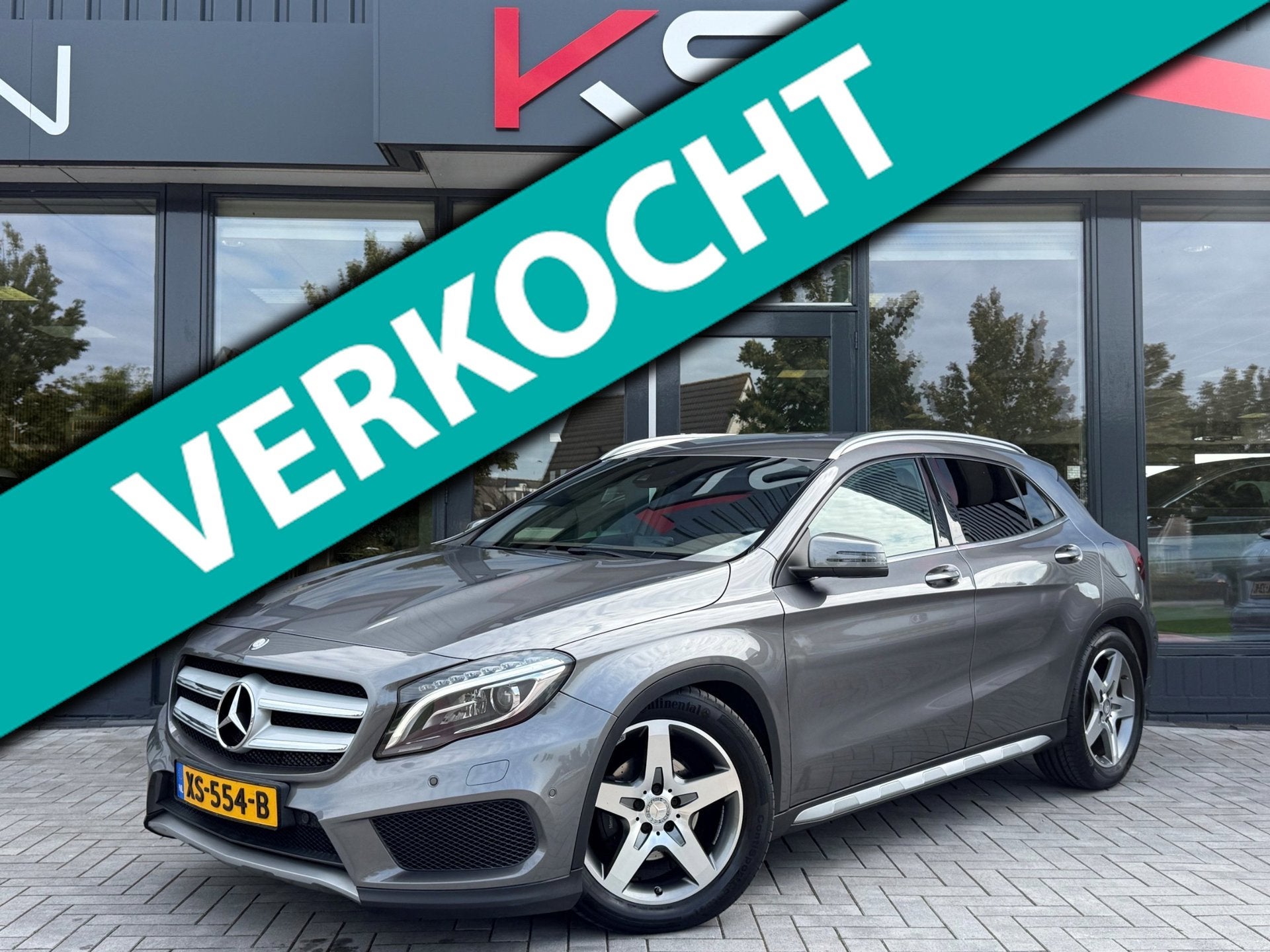 Mercedes-Benz GLA-klasse 200 AMG Leder Automaat Led Camera, Gebruikt, Euro 6, 715 kg, 1335 kg