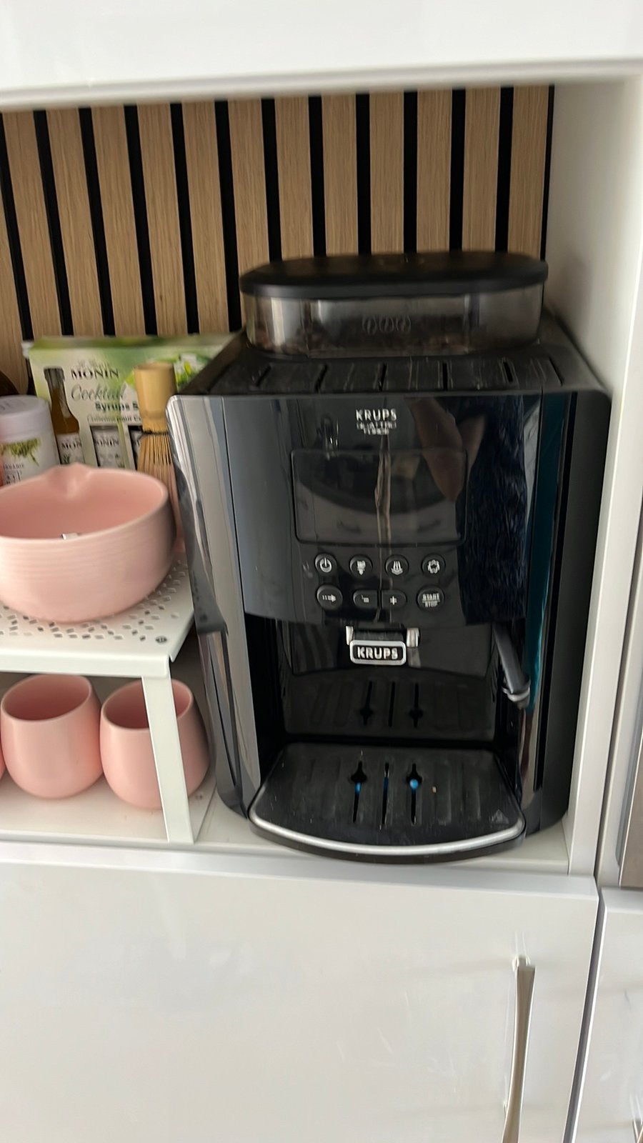 Krups koffie automaat eventueel met melkopschuimer, Witgoed en Apparatuur, Koffiezetapparaten, Ophalen of Verzenden, Zo goed als nieuw