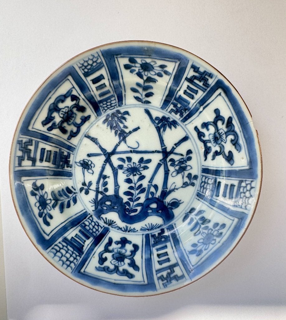 Antiek Chinees kraakporselein Wanli Ming klapmuts, Ophalen of Verzenden