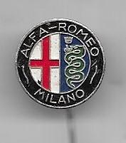 ALFA ROMEO MILANO AUTO SPELD, Ophalen of Verzenden, Gebruikt, Transport, Speldje of Pin