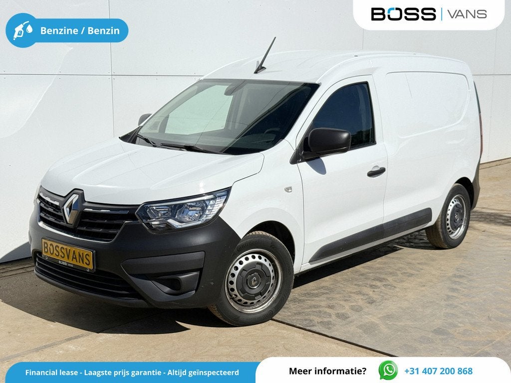 Renault Kangoo Comfort 1.3 TCe 100PK *Benzine* L1 Airco Navi, Auto's, Bestelauto's, Voorwielaandrijving, Gebruikt, Zwart, 4 cilinders
