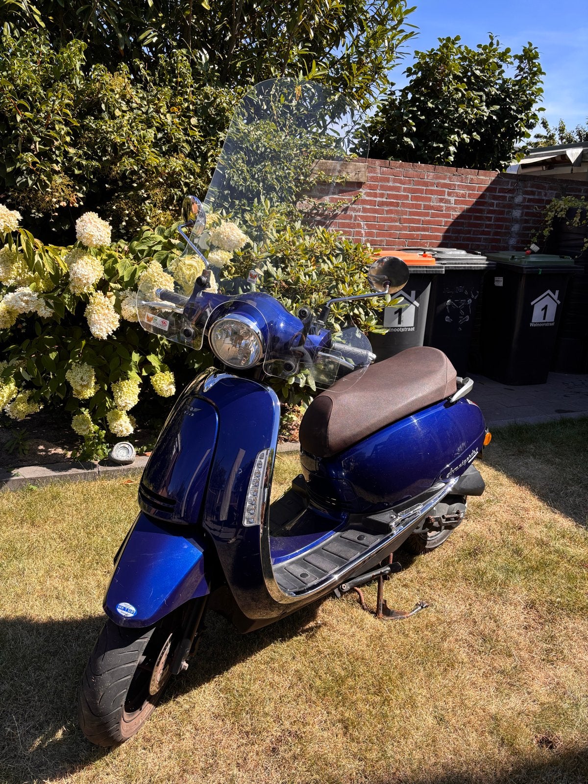 DJJD AVANTGARDE 2020 Blauwe scooter incl. Accecoires, Gebruikt, Benzine, Ophalen, Overige merken