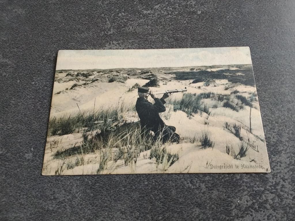 Haamstede man met kijker ca1925, Verzamelen, Ophalen of Verzenden, 1920 tot 1940, Ongelopen, Zeeland