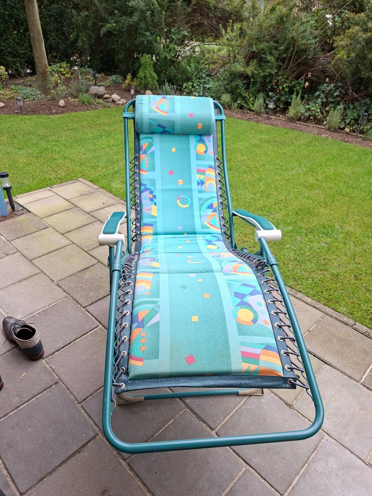tuinstoelen met badlaken., Tuin en Terras, Ophalen of Verzenden, Gebruikt, Kunststof