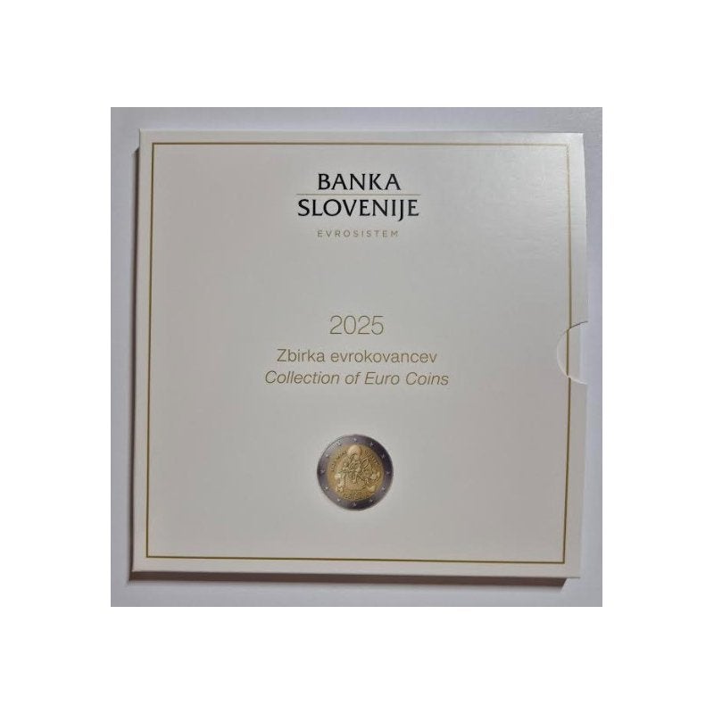 BU set Slovenie 2025 Blister - 1 cent t/m 3 euro (10 Munten), Verzenden, Slovenië, Overige waardes, Setje